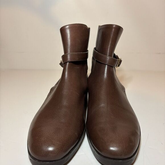 E. Vogel NYC Custom Chelsea Leather Ankle Brown Boots Women’s Size 10 7” Height - Picture 6 of 13